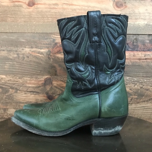 Boulet Shoes - BOULET Vintage Leather Western Cowboy Boots